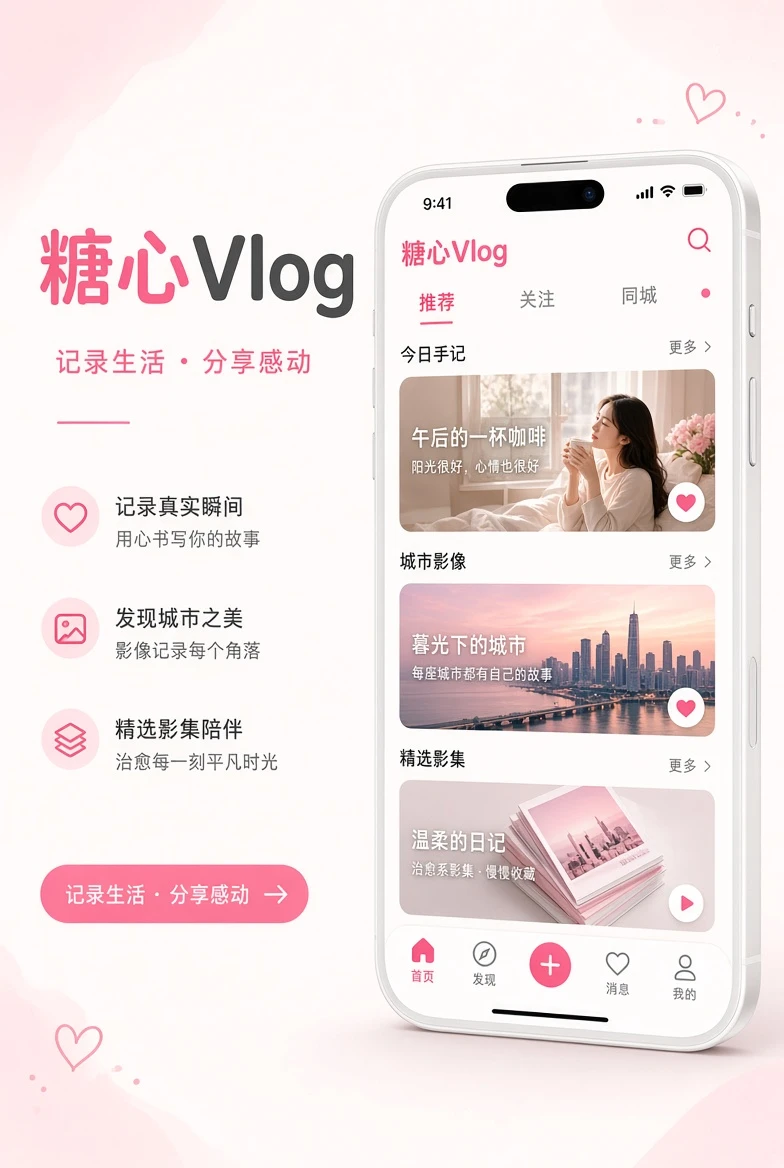 糖心Vlog移动端浏览示意